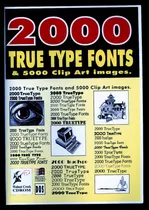 2000 True Type Fonts & 5000 Clip Art Images. Oportunidad.