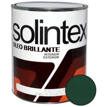 Pintura Oleo Brillante 500 Verde 540 1/4 Galon Solintex