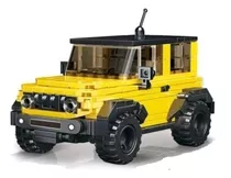 Blocos De Montar Tipo Lego - Carro Esportivo - Jeep Amarelo