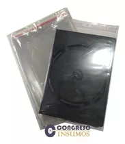 Bolsa C/adhesivo Pvc 40 Micrones Para Caja Dvd 14mm X100u.