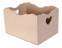 Pañalera Con Manija Corazón Deco Bebé Fibrofacil Cajón