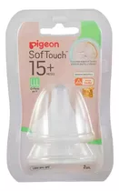 Chupete Tetina Talla Lll 15+ 2 Unid Pigeon Softouch Repuest