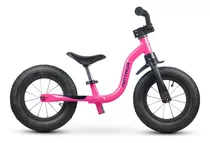 Bicicleta Infantil A12 Equilíbrio Balance Raiada Ros Nathor Cor Rosa
