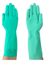 Guantes Solvex Ansell Nitrilo Verde 37-175 Paq 12 Pares