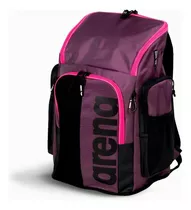 Mochila Arena Deportiva Spiky Capacidad 45 Lts Natación Color Plum-neon Pink Diseño De La Tela Liso