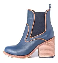 Botineta Dakota Saverio Di Ricci 22ib6100 Cuero Azul