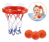 Brinquedo De Banho Infantil Cesta De Basquete C/ Ventosa