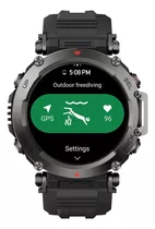 Amazfit Relogio Smartwatch T-rex Ultra Gps Abismo Negro Cor Da Caixa Black Cor Da Pulseira Abyss Black