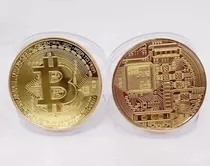 Moneda Bitcoin Física Con Capsula