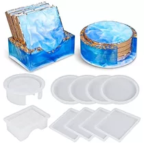 Moldes Para Artesanía De Posavasos De Silicona  10 Moldes