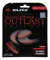 Corda Solinco Outlast 17 L, 1,20 Mm, Rojo, Set Individual