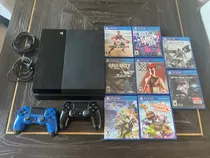 Playstation 4 Standard Edition + 2 Controles Y 8 Juegos