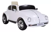 Mini Carro Elétrico Vw Beetle Branco 12v Zippy Toys