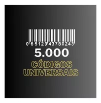 5000 Códigos De Barras Universal Lojas Fisicas