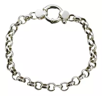 Pulsera Rolo Plata 925 Cierre Marinero 8 Mm Sellada Garantía