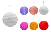 Pantalla De Papel Con Forma De Globo 20 Cm Colores Cotillon