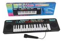 Teclado Eletrônico Infantil C/ Microfone Brinquedo Piano