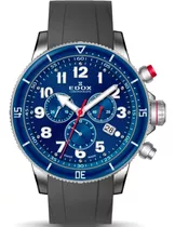 Reloj Edox Chronorally Cronografo Azul Envio Rapido Boleta