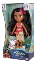 Boneca Moana Com Porquinho Puá 2600 Cotiplás