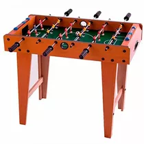 Mesa De Pebolim Totó C/ 02 Bolas Futebol De Mesa Desmontável Cor Da Mesa De Pebolim Marrom