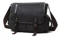 Bolsa Multifuncional Zafinmasculino De Lona Cor Preto 