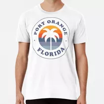 Remera Port Orange, Florida Retro Fl Sunset Palm Tree Logo B