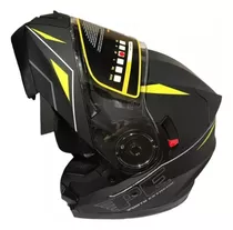 Casco Rebatible Punto Extremo Xr 650 Negro Doble Visor Top R