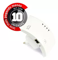 Repetidor De Sinal Wifi 300mbps N Wifi Repeater - Kit Com 10