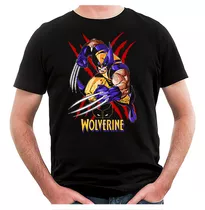 Remera X Men Wolverine Marvel (negra:) Ideas Mvd