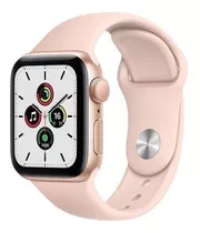 Apple Watch Se (gps, 40mm) - Caja De Aluminio Color Dorado - Correa Deportiva Rosa Arena