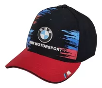 Boné Bmw Motorsport Vermelho Aba Curva Aberto Com Ajuste