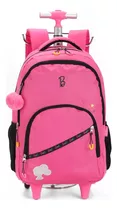 Mochila De Rodinhas Escolar Para Notebook Barbie Pink Luxcel