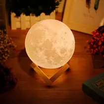 Uten 3d Lámpara De Luna, Luz Led De La Noche De La Luna