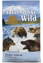 Alimento Taste Of The Wild Pacific Stream Canine Para Perro Adulto Todos Los Tamaños Sabor Salmón En Bolsa De 28lb