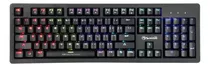 Teclado Gamer Marvo Scorpion Kg916 Qwerty  Blue Inglés Us Color Negro Con Luz Rainbow