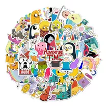 Pack 50 Stickers Calcomania Hora De Aventura Finn Jake