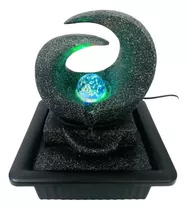 Fonte De Água Decorativa Mesa Cascata Relaxante Iluminada