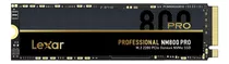 Ssd Lexar Nm800pro Professional Pcie M.2 2280 De 1 Tb - Lnm800p001t-rnnng Para Negro