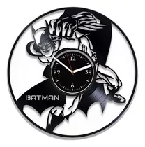 Reloj Batman Disco De Vinilo Reloj De Pared Dc Comics Decora