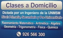 Profesor Unmsm Matemática Física Química Clases Particulares