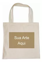 Kit 100 Ecobag Personalizada 37x37cm Ecológicas 100% Algodão