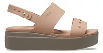 Sandalias Mujer Crocs Original Brooklyn Studed Low Wedge