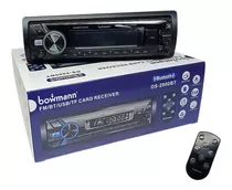 Radio Auto Bt Panel Desmontable + Estuche Bowmann 1 Din