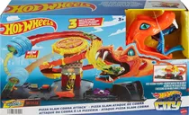 Pista Hot Wheels City Ataque Da Pizza Slam Cobra - Mattel