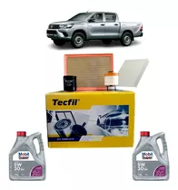 Kit Service Toyota Hilux 2.4 + Aceite 5w30 Mobil X 8 Litros