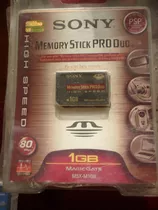  Memory Stick Pro Duo Alta Velocidad De 1gb Sony