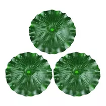 3 Pcs Artificial Floating Foam Lotus Leaves Lily Pads O...