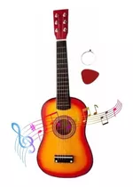 Mini Violão Infantil  Acústico Madeira  C/ 6 Cordas De Aço 