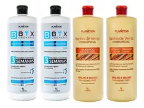 Kit 2 Shampoo Condicionador Btx Orghanic Verniz Plancton 1l