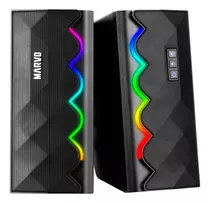 Parlantes Gamer Marvo Rgb Cableado E Inalambrico Bluetooth 5